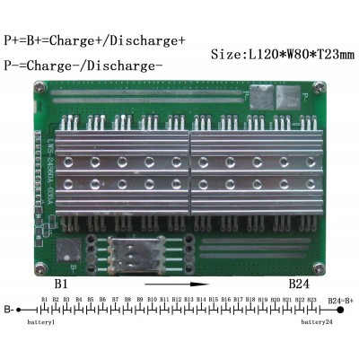 Simple Battery Management pro 16 článků (48V/60A)